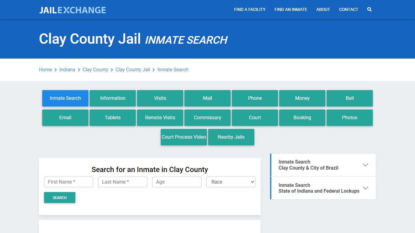 Clay County Jail, IN Inmate Search: Roster & Mugshots